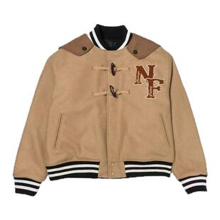 【现货】GROVE EDGE韩国小众Jennie牛角扣海军羊毛夹克外套棒球服