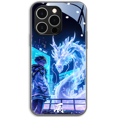 十二生肖苹果酷炫玻璃手机壳