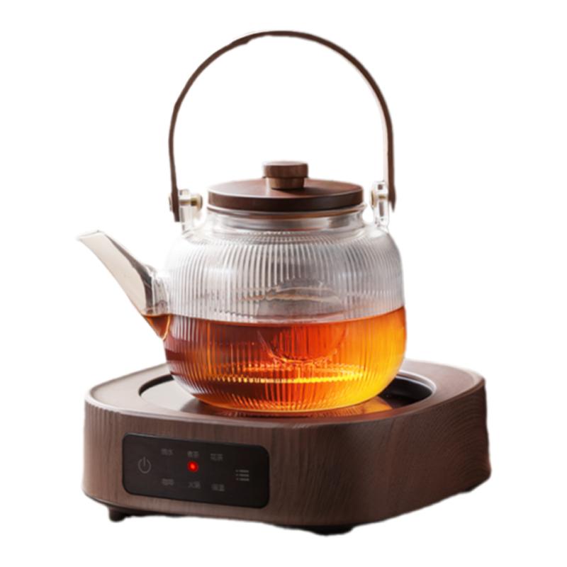 玻璃煮茶壺2025新款燒水壺泡茶家用圍爐煮茶茶具套裝電陶爐煮茶器