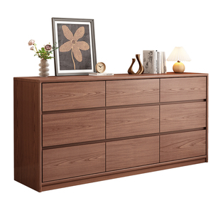 红林日记实木九斗柜电视柜卧室置物柜收纳柜客厅储物柜五斗床尾柜