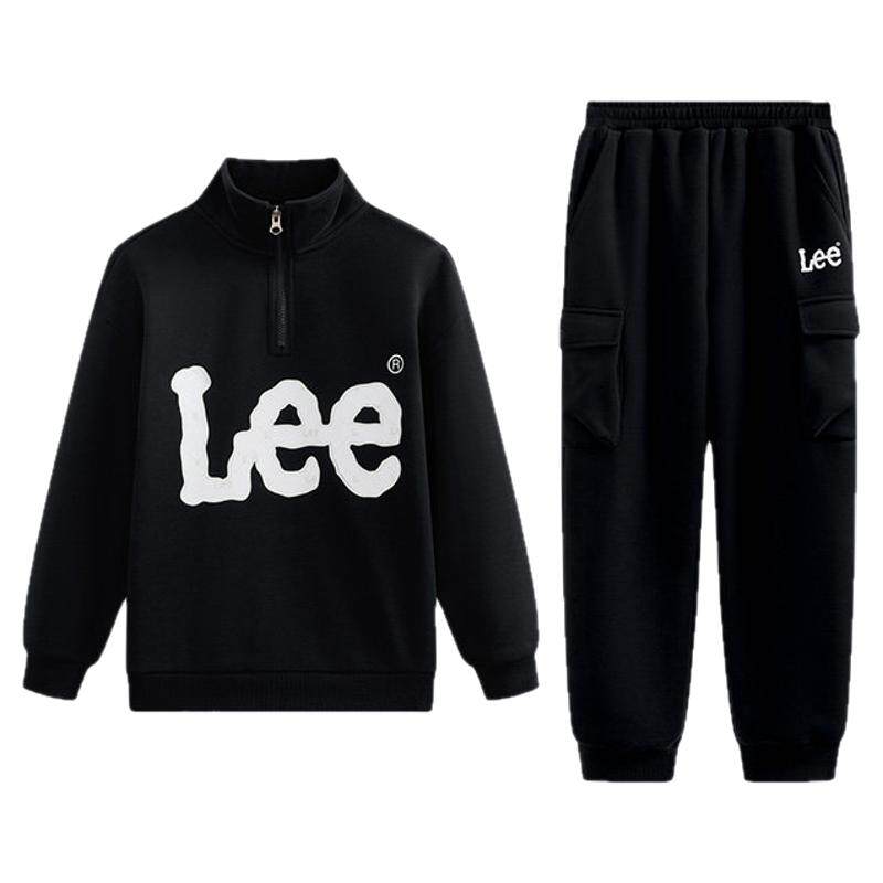 Leekids加绒儿童卫衣两件套