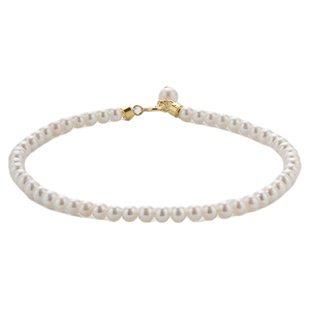 胖东来珍珠手链3-4mm天然极光小米baby珠手链女淡水akoya珍珠手串