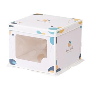 蛋糕盒6 8 10 12寸生日蛋糕盒子包装盒纸盒半透明网红烘焙双层