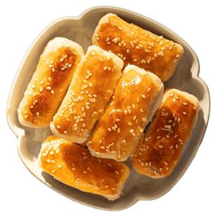 成都文殊院宫廷葱油酥四川特产老式糕点葱油酥传统古代糕点小吃