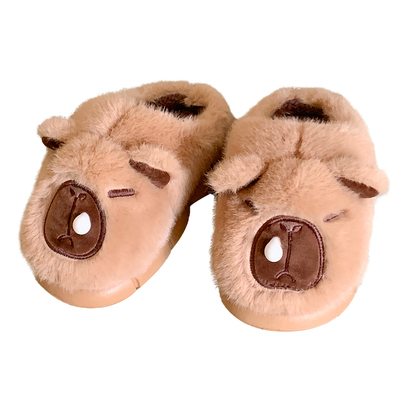 儿童棉拖鞋男童包跟冬季居家保暖