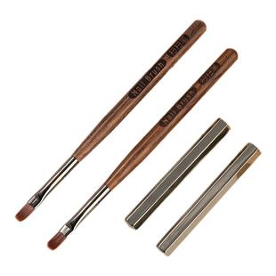 美甲扫扫笔渐变晕染梳子笔带盖加宽专用笔刷工具圆头笔扫把彩绘笔