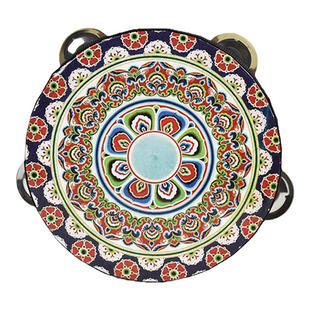 盛世敦煌手鼓飞天鼓上铃鼓舞蹈道具敦煌舞维族鼓飘带新疆维吾尔族