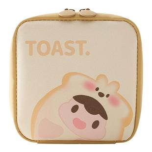 卡通便携随身小号化妆包PU防水迷你收纳袋零钱口红耳机可爱收纳包