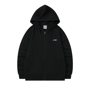 李宁外套男款开衫连帽卫衣2026新款春秋季上衣加厚大码宽松运动服