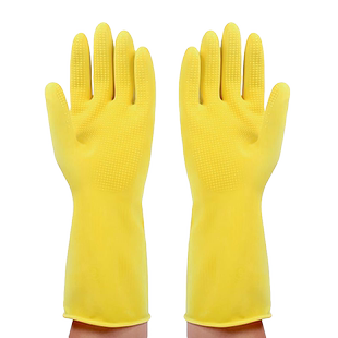 洗碗手套女加厚耐用牛筋乳胶防水防滑耐磨橡胶家务厨房清洁劳保