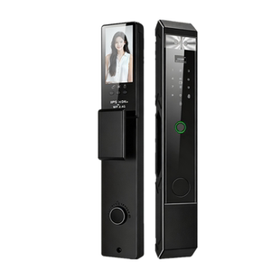 春天门a380双排智能门锁掌静脉老式门改指纹锁特殊家用入户门可视