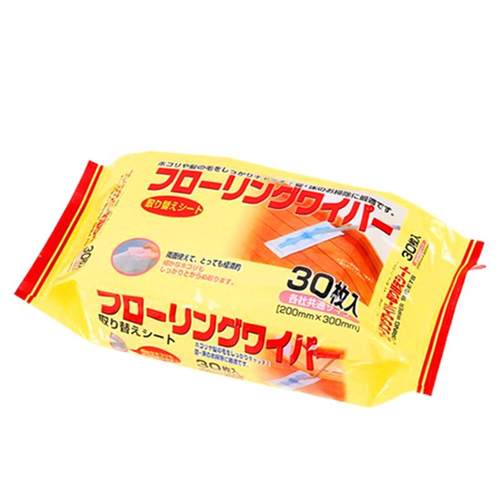 日本600片静电除尘纸袋装地板家务清洁平板拖把替换墩布地板干巾