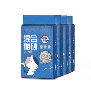 倔强的尾巴豆腐混合猫砂膨润土除臭抗菌近无尘2.8kg*12袋33.6kg