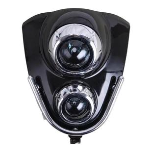 摩托车配件欧版小龟车电动车外壳烤漆大灯罩双灯面板大灯壳上下灯