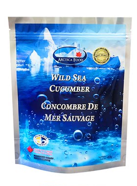 加拿大进口野生海生ARCTICAFOOD北极深海海鲜干货金标9年淡干海参