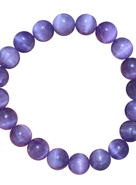 天然紫锂辉石手链饰品礼物女情侣