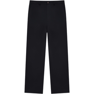 Teenie Weenie小熊男装简约舒适高弹力耐磨纯色休闲裤2026年春