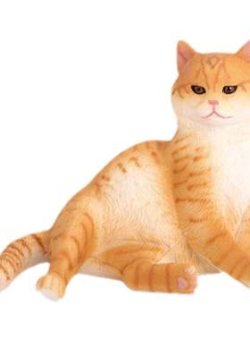 仿真宠物猫动物模型喵星人小猫咪可爱萌宠车载摆件儿童玩具认知早