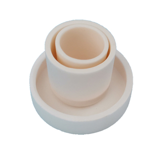 刚玉坩埚圆柱形耐高温实验室挥发分灰分定制热分析氧化铝陶瓷