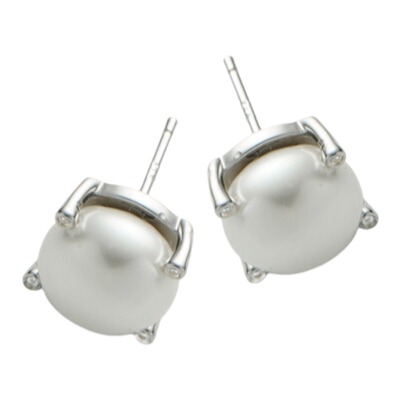 [新品]RSNY简约珍珠耳钉女2026新款轻奢设计感纯银针气质耳环耳饰