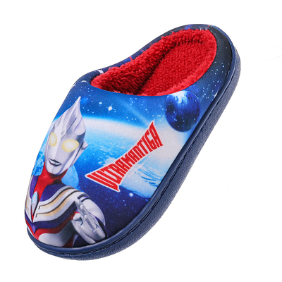 奥特曼男童冬季保暖毛绒棉拖鞋