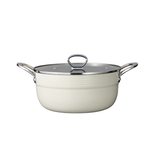 苏拉食光琴有钛汤锅0涂层钛晶不粘锅锅具电磁炉燃气灶家用汤锅