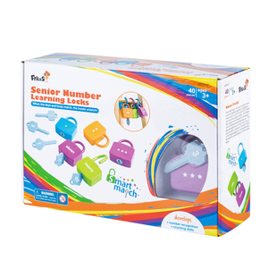 FritzS正品开锁玩具英语教具数字认知幼儿园早教益智宝宝生日礼物