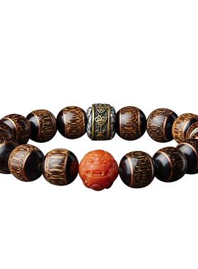 金丝竹手串文玩佛珠冷门貔貅手链