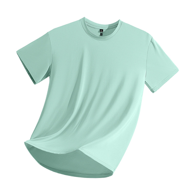 GV真维斯冰丝t恤男短袖夏季薄款男士大码水绿运动网眼速干衣男款B