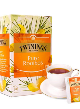 川宁TWININGS南非博士茶Rooibos路易波士欧洲进口花茶包20片