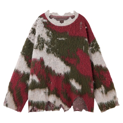 BJHG撞色圆领毛衣男款