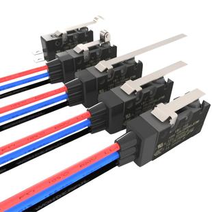 台湾原装ZIPPY防水微动开关带线大电流行程限位检测三脚常开闭VW1