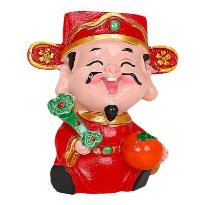 网红五路财神爷装饰品汽车摆件