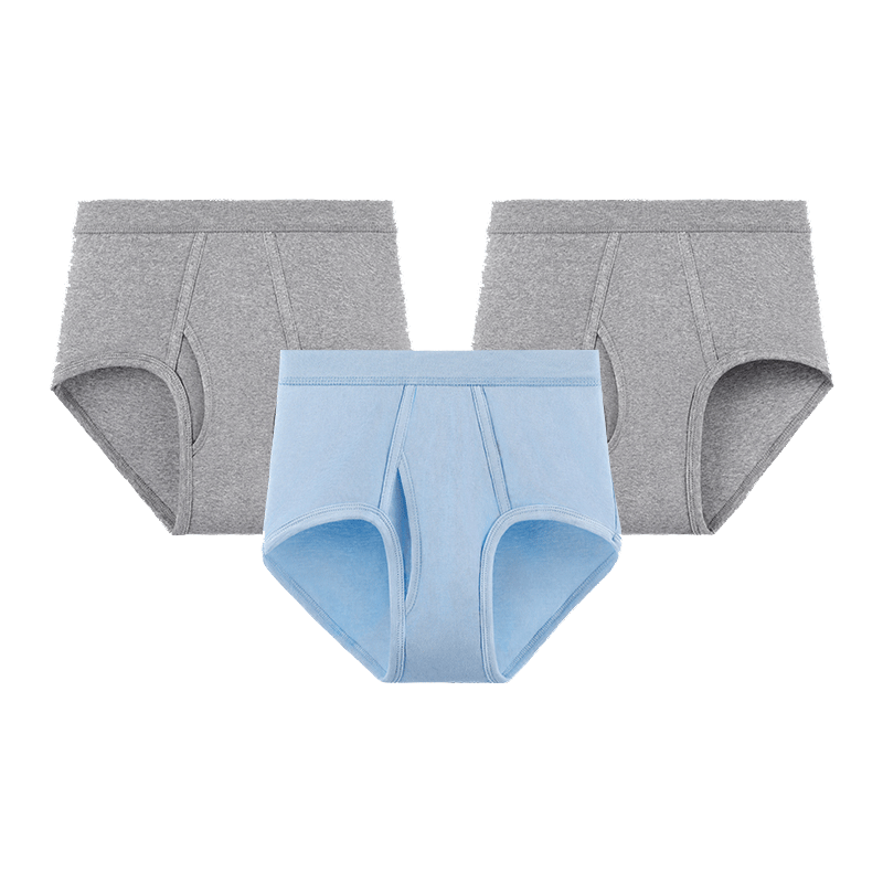 [3条]三枪爆款内裤男纯棉高腰大码三角裤亲肤透气中老年秋冬防磨