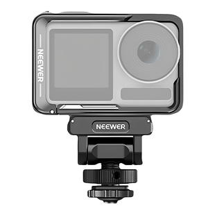 NEEWER纽尔适用DJI大疆Action5pro/4/3云台磁吸快拆冷靴底座运动相机固定支架演唱会双机位vlog拍摄摄影配件