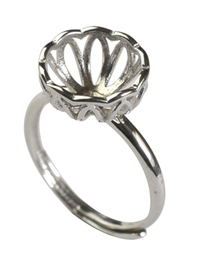 燕子家女款纯银无孔宝石戒托