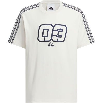 Adidas/阿迪达斯正品2025夏季款男士针织户外宽松短袖JX2634