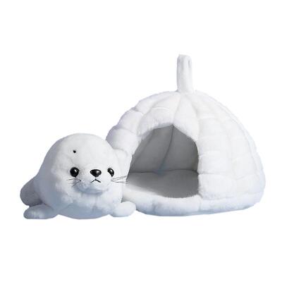 Amangs雪窝小海豹玩偶小熊猫工作