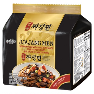 包邮韩国进口八道御膳炸酱面韩式干拌面拉面袋装速食泡面