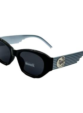 未来金属朋克风格方形时髦墨镜