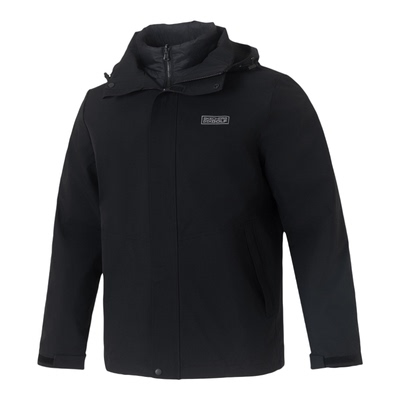 斯凯奇三合一冲锋式羽绒内胆上衣防风保暖运动夹克官方男款外套