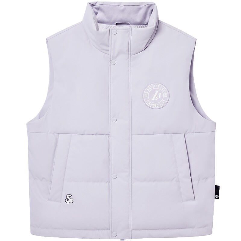 杰克琼斯奥特莱斯NBA联名2025年秋冬季新款男装立领羽绒马甲上衣