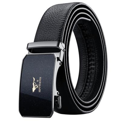 七匹狼星空创意男士真皮腰带礼盒