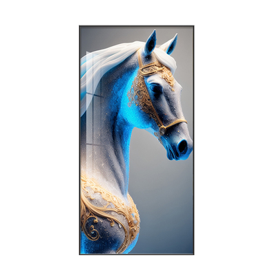 一马当先大气玄关挂画