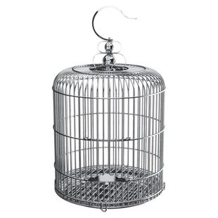 不锈钢鸟笼大全大号家用圆笼画眉牡丹虎皮玄凤鹦鹉专用笼子特大号
