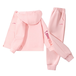 贵人鸟童装女童运动套装2026新款女大童春装加绒儿童春季衣服外套