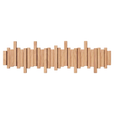 钢琴键挂衣架实木墙上壁挂钩