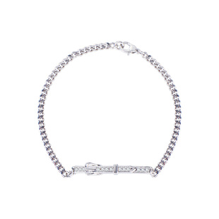 玫瑰金马蹄扣满钻手链女轻奢小众设计高级感独特手镯复古气质手饰