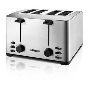 Tenfly添美家不锈钢烤面包机家商用酒店多士炉4片早餐三明治吐司