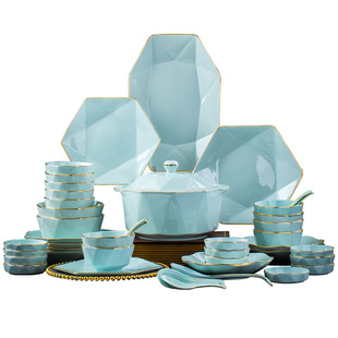 碗碟套装家用现代简约轻奢单个碗盘大号汤碗饭碗碗筷碗具2026新款